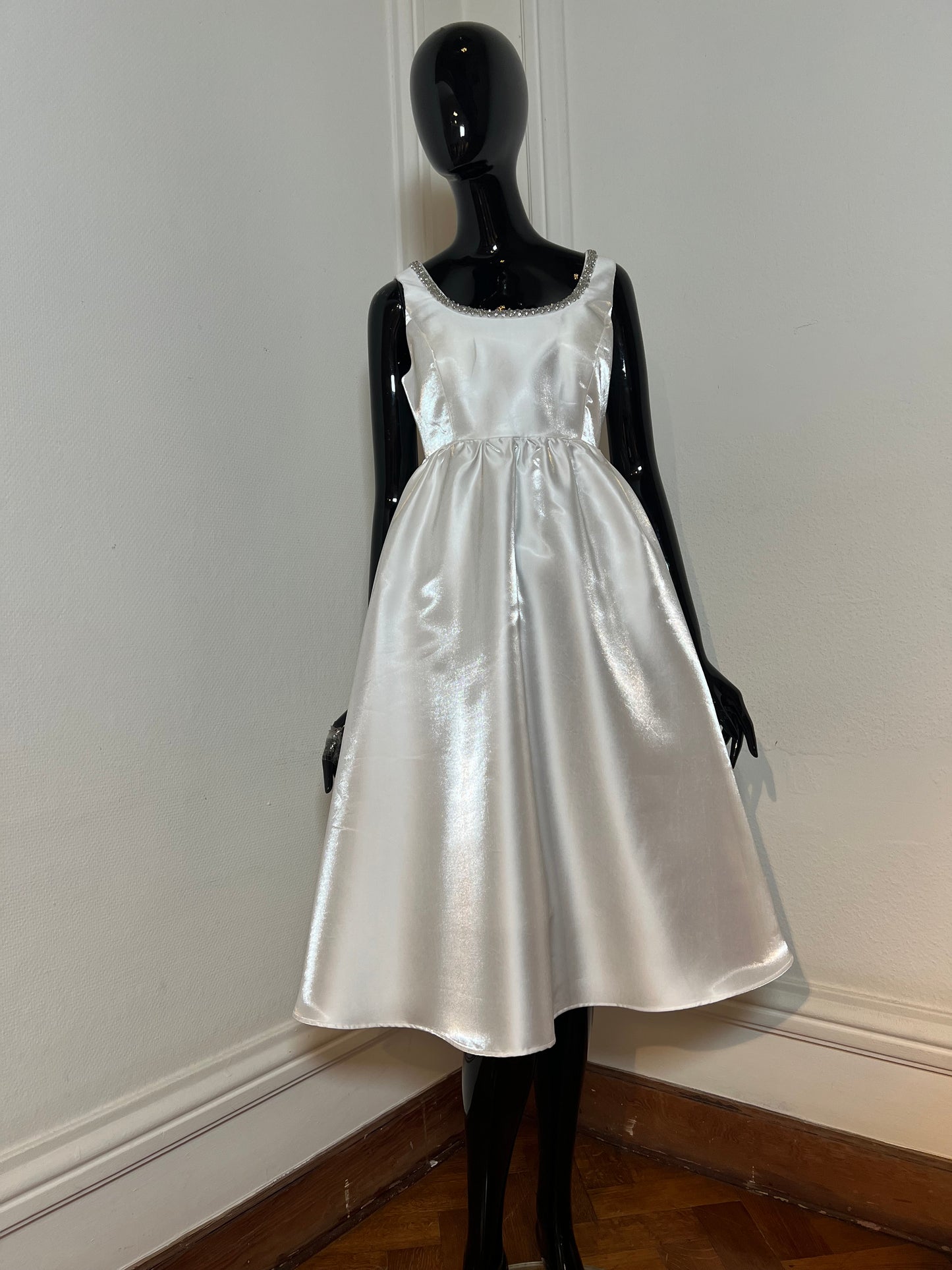 Organza Beaded Around The Neck