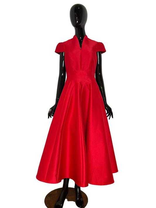 Red Mikado Dress