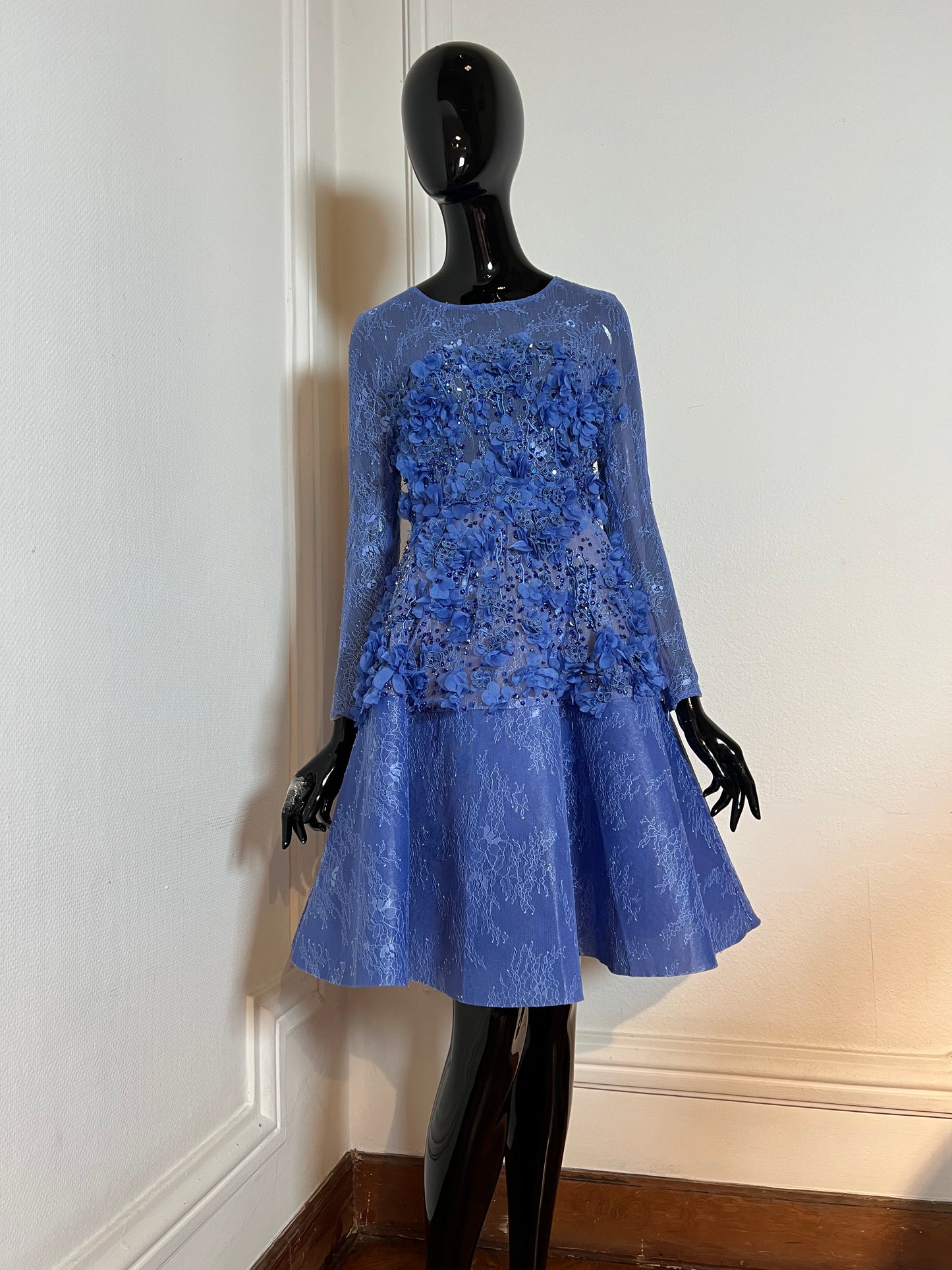 Blue cocktail dress
