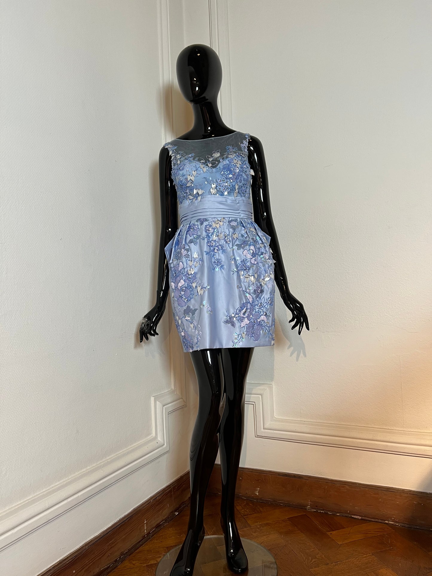 Blue cocktail dress