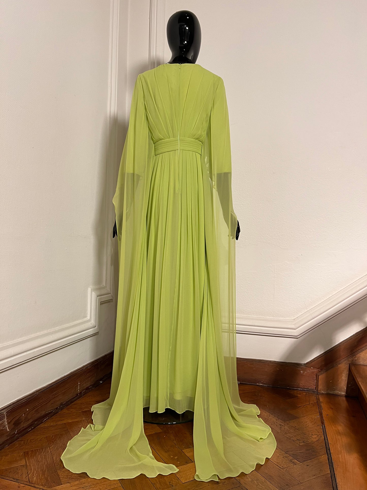 Silk Chiffon Pleated