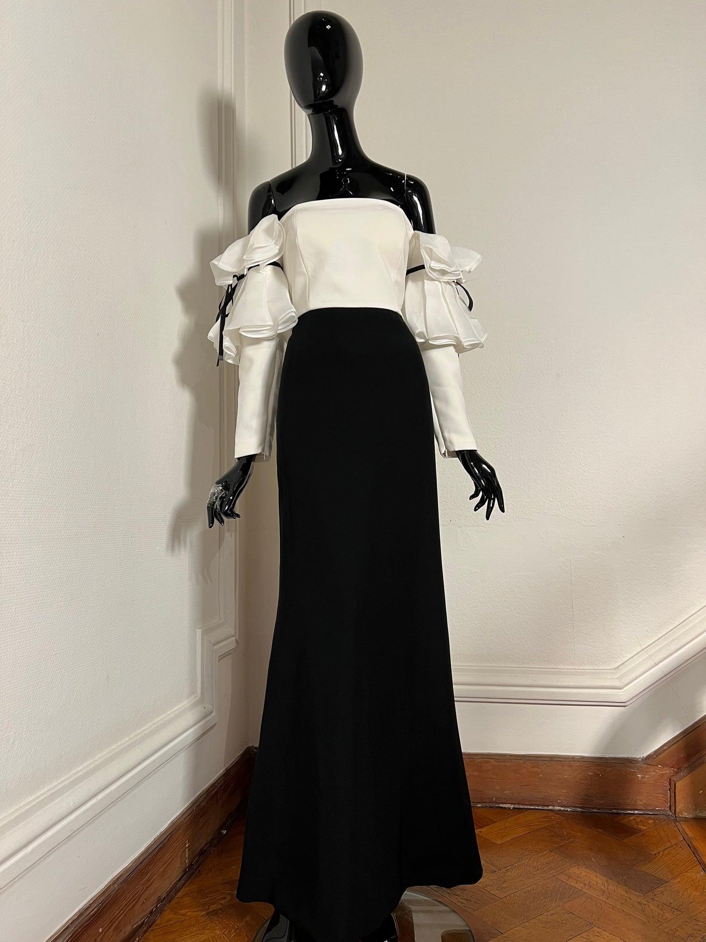 Black And White Gown
