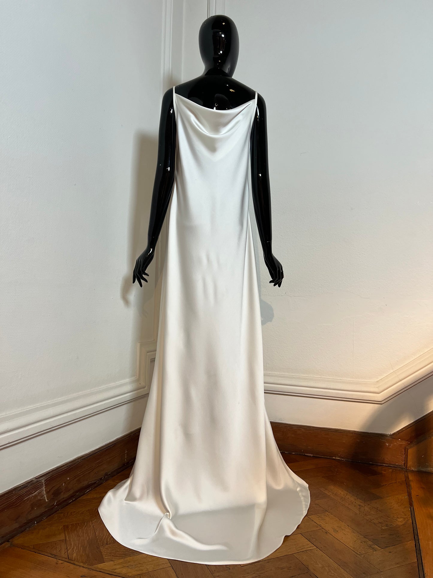 Hand made satin slip dress