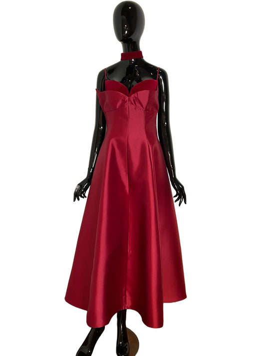 Red Mikado Dress
