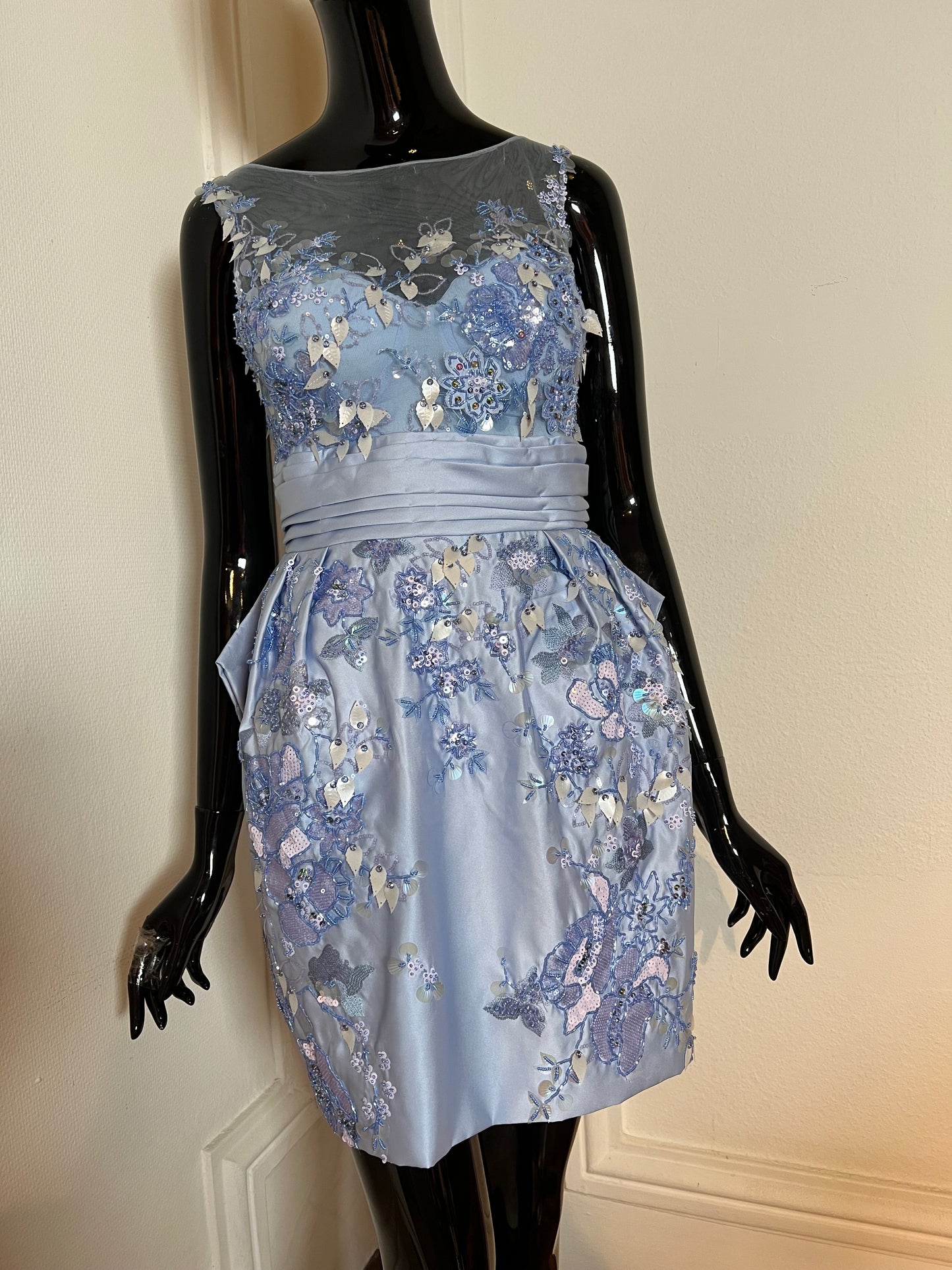 Blue cocktail dress