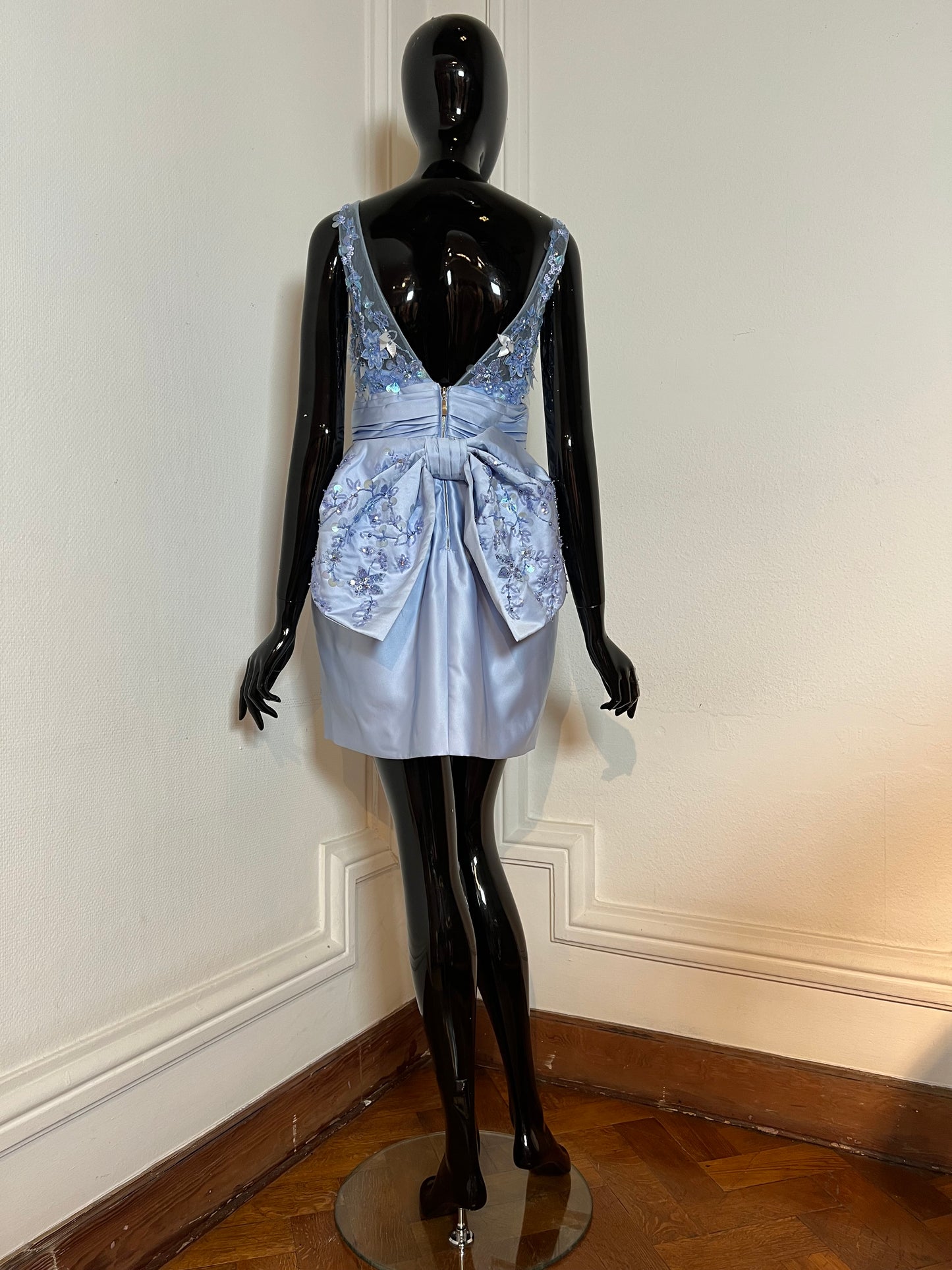 Blue cocktail dress