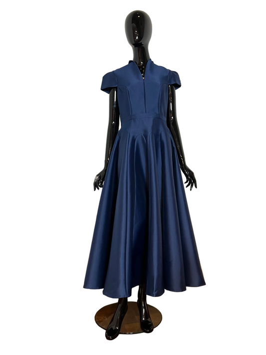Blue Mikado Dress
