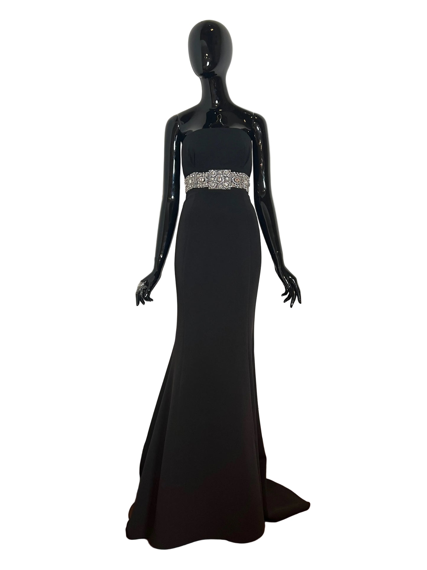 Black beads dress